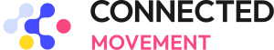 Connected Movement logo text black pink png